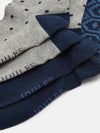 Kingsbury Navy/Grey Pack of Two Socks