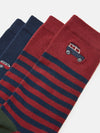 Kingsbury Red/Navy Pack of Two Socks