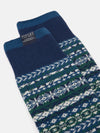 Alby Blue Fair Isle Socks