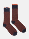 Cabin Rust/Navy Socks