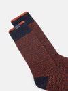 Cabin Rust/Navy Socks