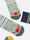 Eat Feet Stripe Pack of Three Socks