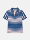 Filbert Pink Striped Pique Cotton Polo Shirt