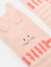 Kids' Fluffy Pink Character Socks