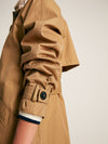 Epwell Brown Waterproof Belted Trench Coat