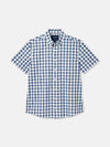 Wilson Blue Gingham Classic Fit Short Sleeve Shirt