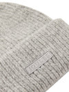 Eloise Grey Marl Soft Oversized Beanie Hat