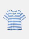 Darcey Blue Stripe V-Neck T-Shirt