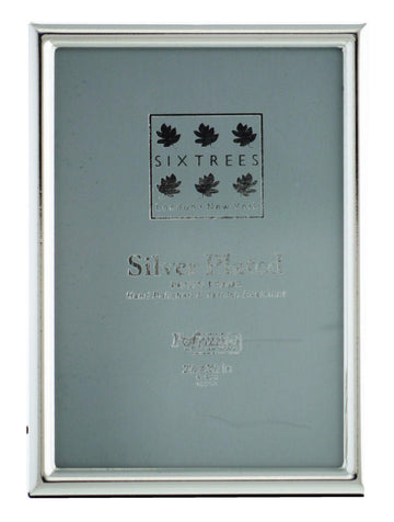 Sixtrees 2.5 x 3.5-inch Cambridge Narrow Rim Silver Plated