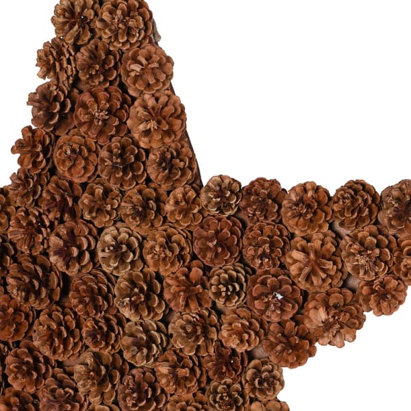 Natural Hanging Pinecone Star