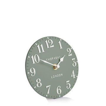 Arabic Mantel Clock - Seagrass - 6" - RUTHERFORD & Co