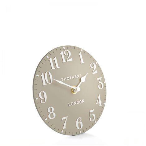 Arabic Mantel Clock - Sand - 6" - RUTHERFORD & Co