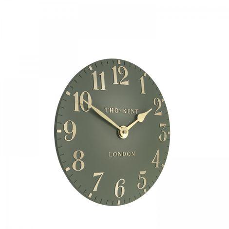 Arabic Wall Clock - Lichen Green - 12" - RUTHERFORD & Co