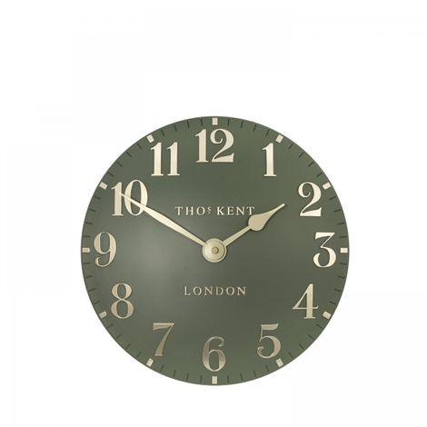 Arabic Wall Clock - Lichen Green - 12" - RUTHERFORD & Co