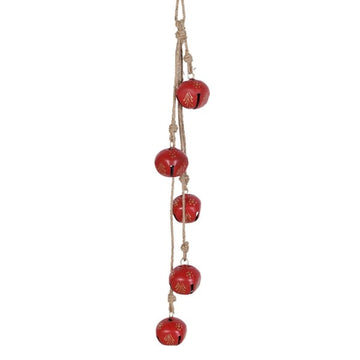 Red Hanging Bells On Jute