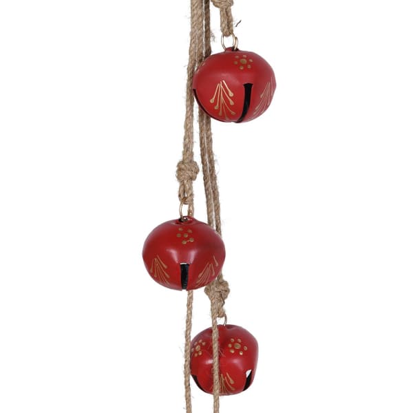 Red Hanging Bells On Jute