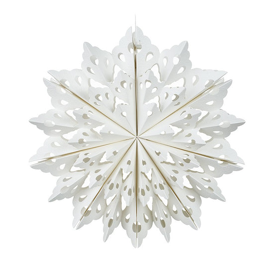 HANGING PAPER KIRIGAMI SNOWFLAKE LARGE DESIGN 2