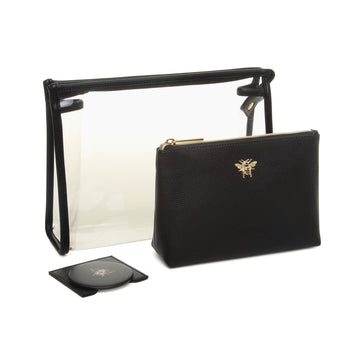 Black Luxury 3 Piece Beauty/Makeup Set