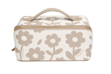 Stone Floral Train Case