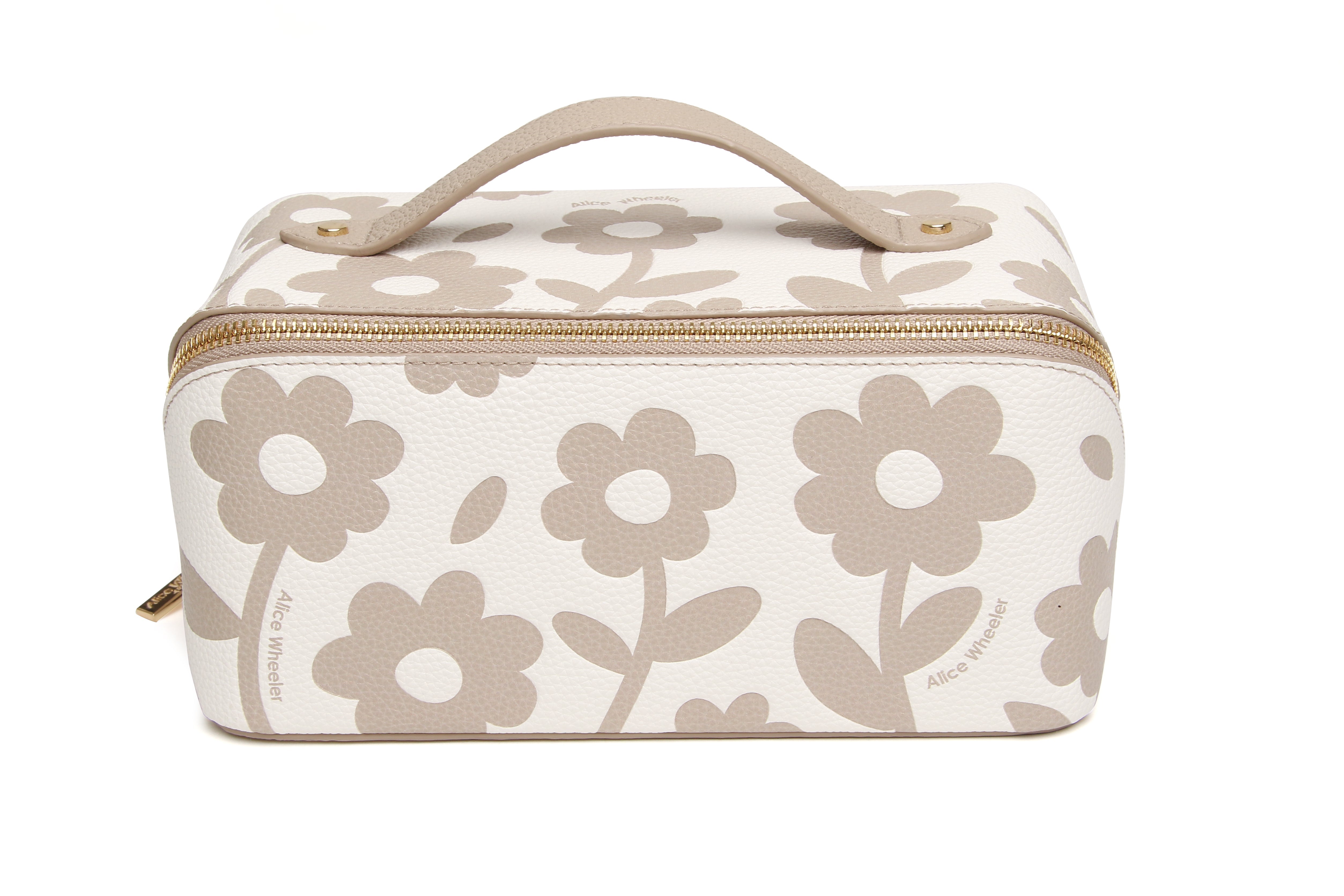 Stone Floral Train Case