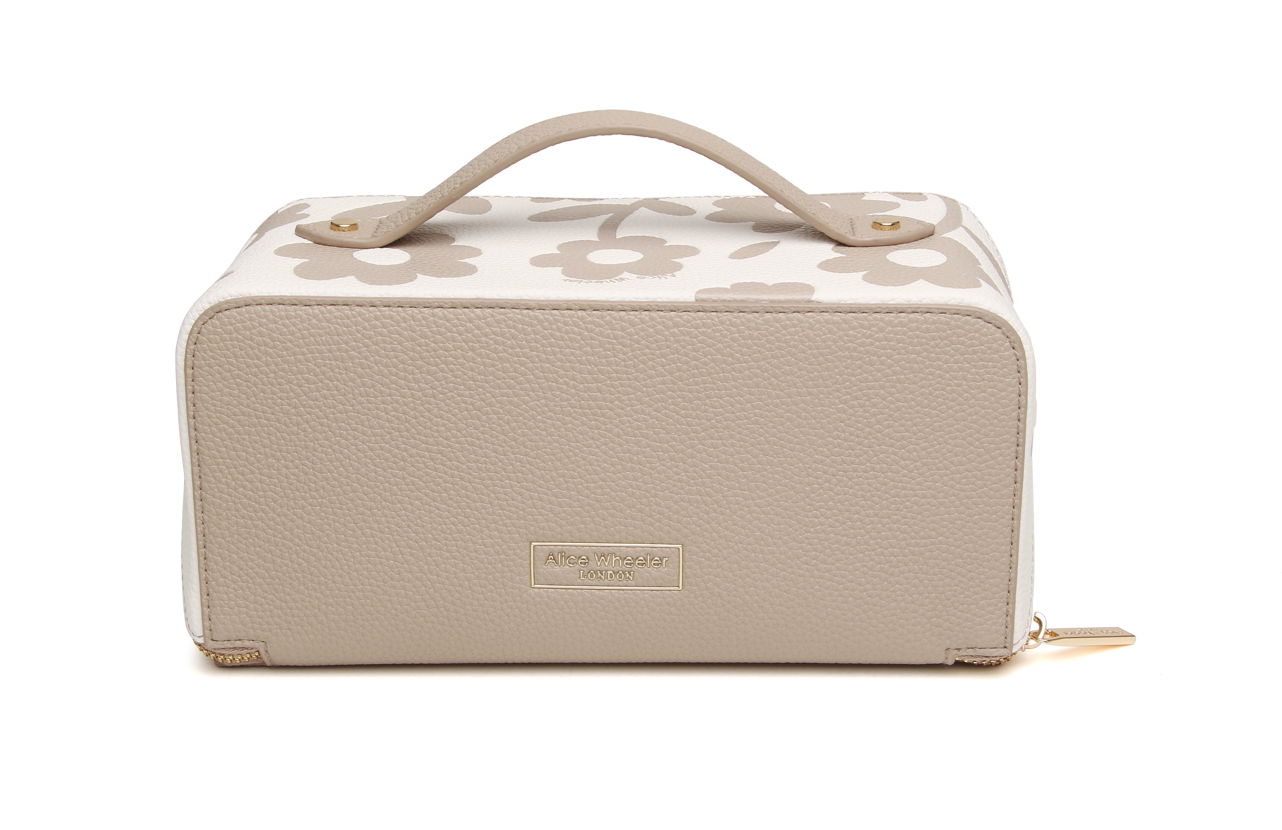 Stone Floral Train Case