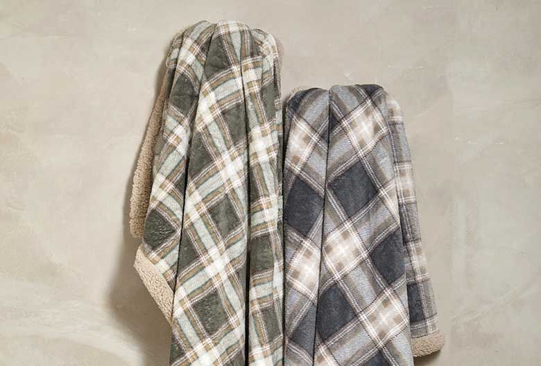 Check sherpa throw eucalyptus