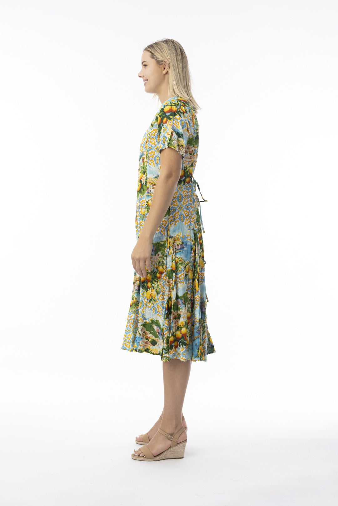 Amalfi Godet Short Dress