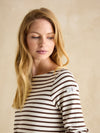 Harbour Brown/Cream Boat Neck Breton Top