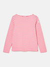 Harbour Pink/White Boat Neck Breton Top