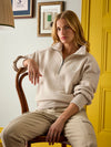 Racquet Cream Half Zip Sweatshirt