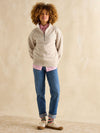 Racquet Cream Half Zip Sweatshirt