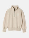 Racquet Cream Half Zip Sweatshirt