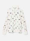 Cream Dogs Joules X Eleanor Tomlinson Jersey Shirt