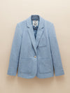 Albury Blue Cotton Blazer