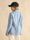 Albury Blue Cotton Blazer