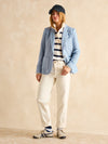 Albury Blue Cotton Blazer