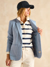 Albury Blue Cotton Blazer