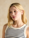 Harbour Cream & Navy Striped Jersey Vest