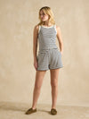 Harbour Cream & Navy Striped Jersey Vest