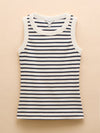 Harbour Cream & Navy Striped Jersey Vest