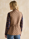 Minx Brown Showerproof Diamond Quilted Gilet