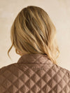 Minx Brown Showerproof Diamond Quilted Gilet