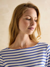 Harbour Blue/White Boat Neck Breton Top