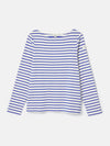 Harbour Blue/White Boat Neck Breton Top