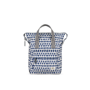 Bantry Backpack Small Recycled Canvas - Denim Rain