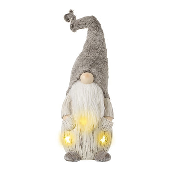 LG LIGHT UP GONK IN BROWN FUR HAT