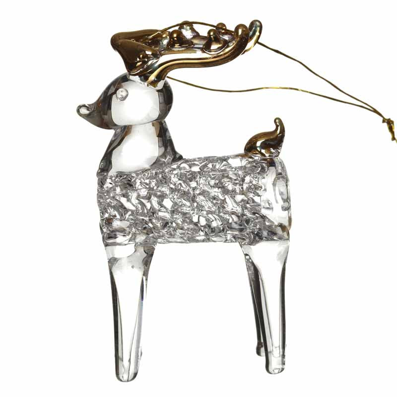 Hanging Glass Ornaments Set 6 Tree Deco