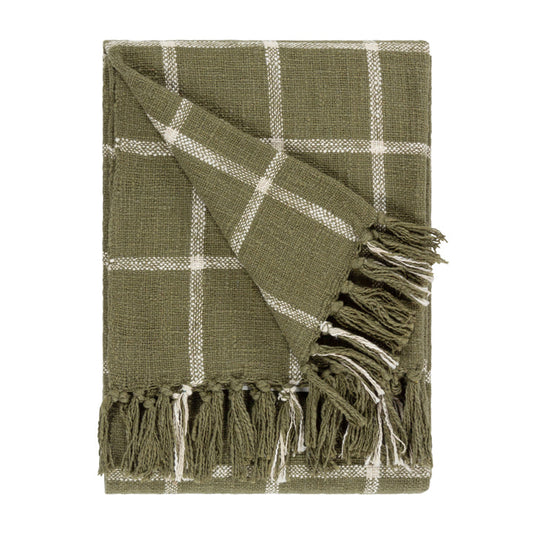 Beni Throw - Moss Natural - 130x180