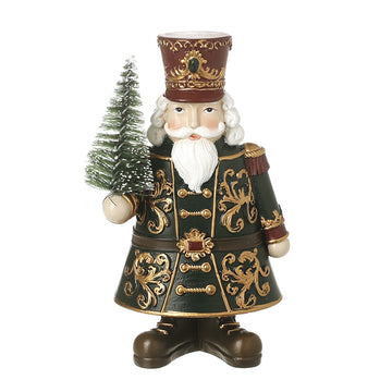 Dark Green Resin Christmas Soldier Decoration – Small