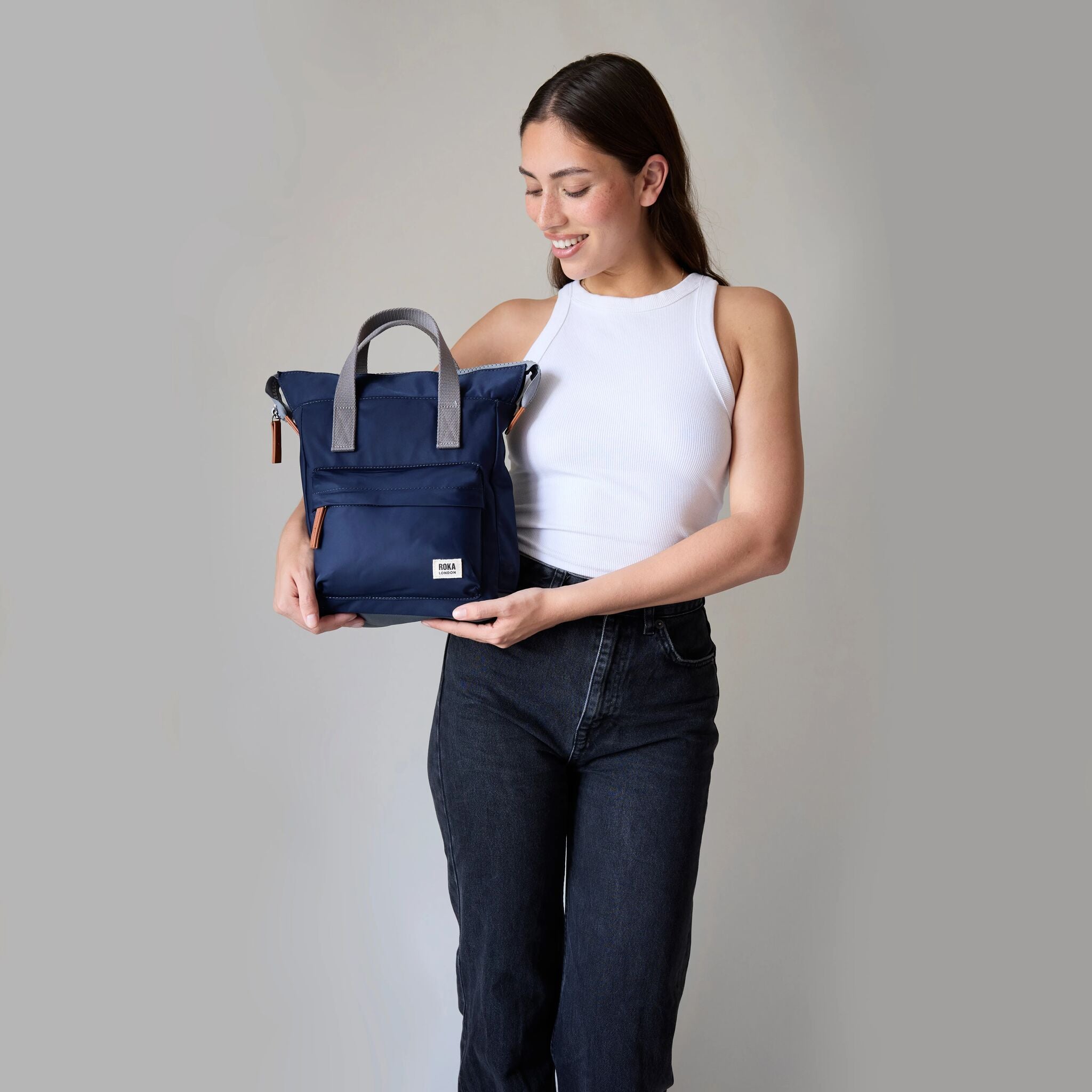 All Black Bantry Backpack Small Recycled Nylon - Simple Purple